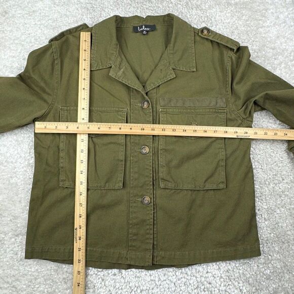 Lulus Ready For Action Olive Green Cropped Utility Jacket - Picture 9 of 11